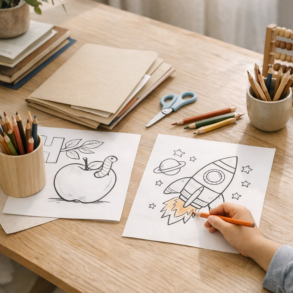 Un Coloriage Alphabet maternelle PDF aide à aimer les Lettres