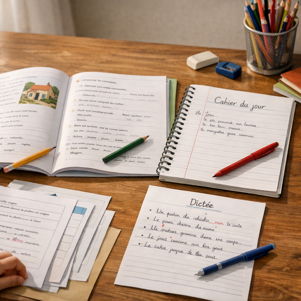 Français CE1&nbsp;: lecture, grammaire, dictée et cahier du jour