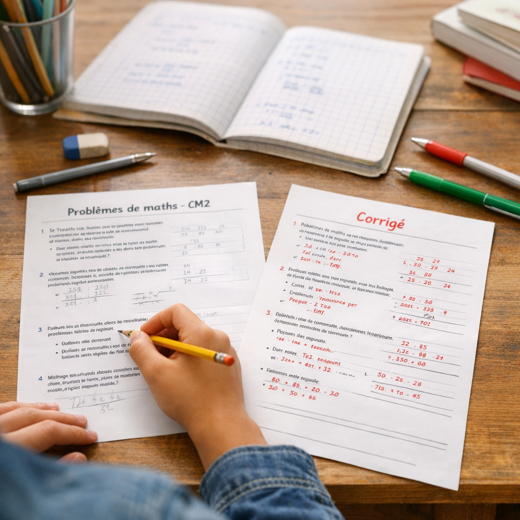 Problèmes CM2 avec corrigés&nbsp;: apprendre la méthode sans donner la réponse