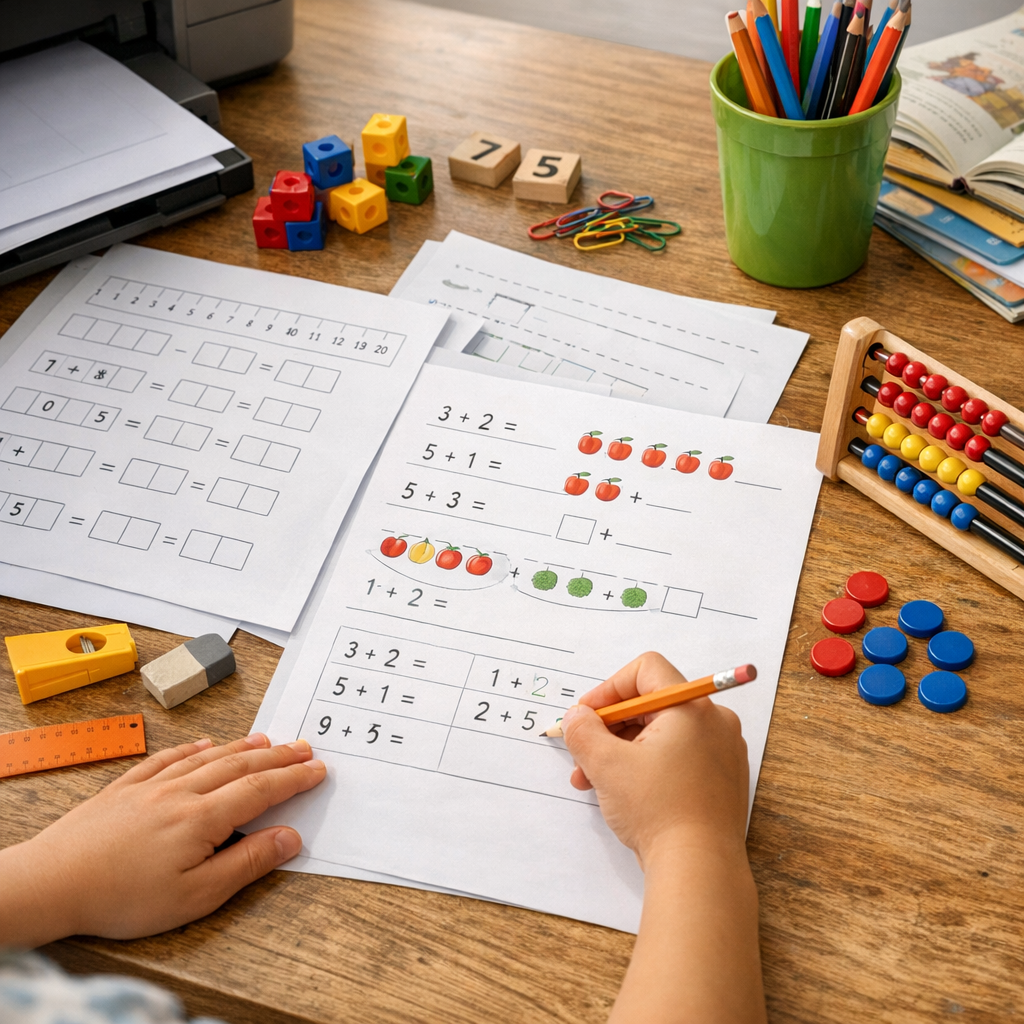 Mathématiques CP&nbsp;: additions, nombres et problèmes à télécharger en PDF