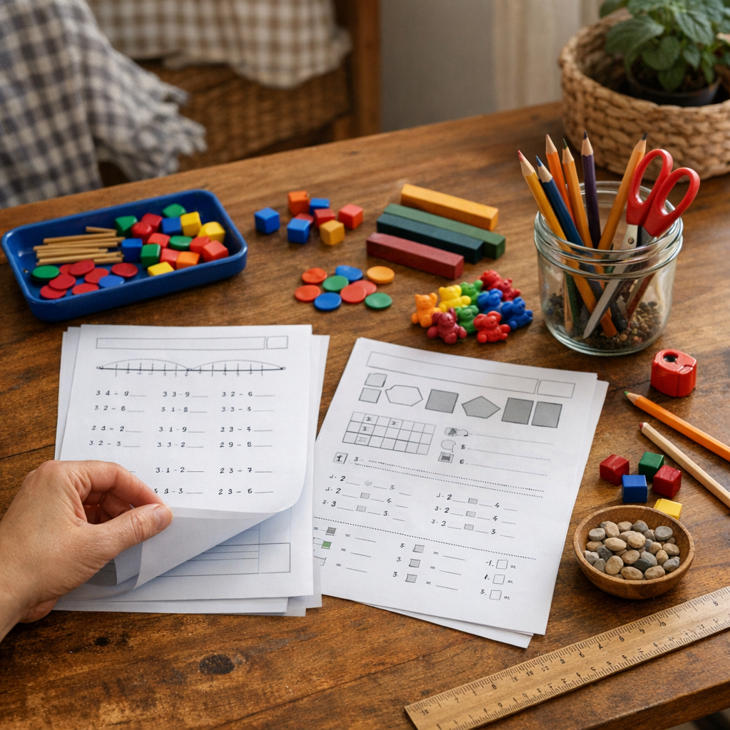 Comment choisir un exercice de math CE1 PDF pour la maison