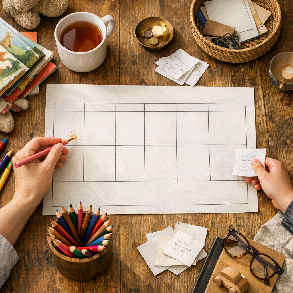 Comment organiser l’emploi du temps de la semaine en famille