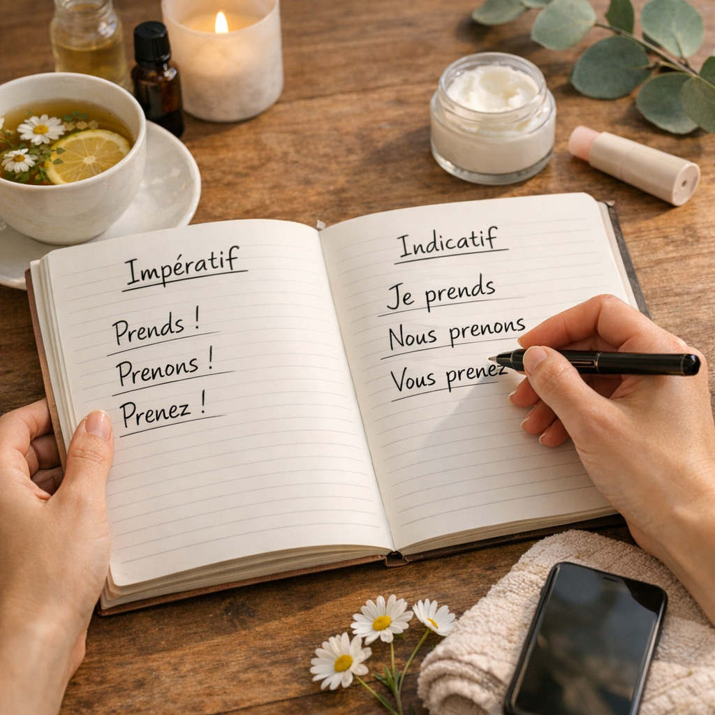 Conjugaison du verbe « prendre »&nbsp;: impératif vs indicatif (méthode rapide)